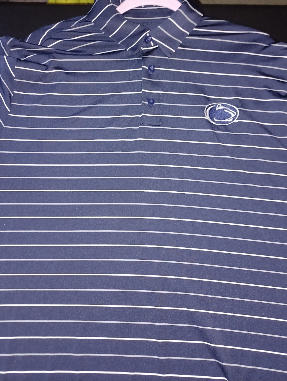 Penn State Nittany Lions Polo Golf Shirt Under Armour Loose Fit Size XL Blue